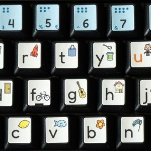 5x Alfapret Toetsenbord stickers