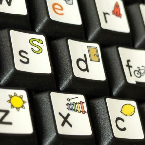 5x Alfapret Toetsenbord stickers